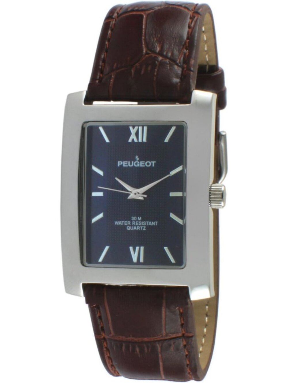 Classic Men's Dress Watch with Roman Numerals & Leather Strap - Elegant